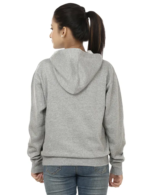 Grey_Stylish_Knight'S_Watch_Printed_Hooded_Sweatshirt_For_Women