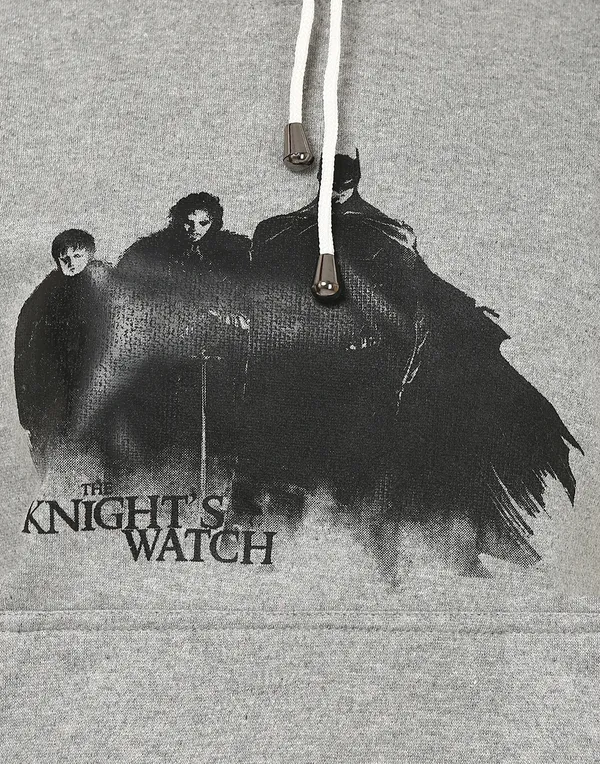 Grey_Stylish_Knight'S_Watch_Printed_Hooded_Sweatshirt_For_Women