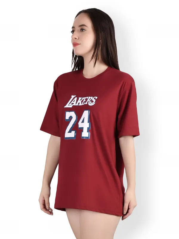 Maroon_Printed_Oversized_T-Shirt__For_Women