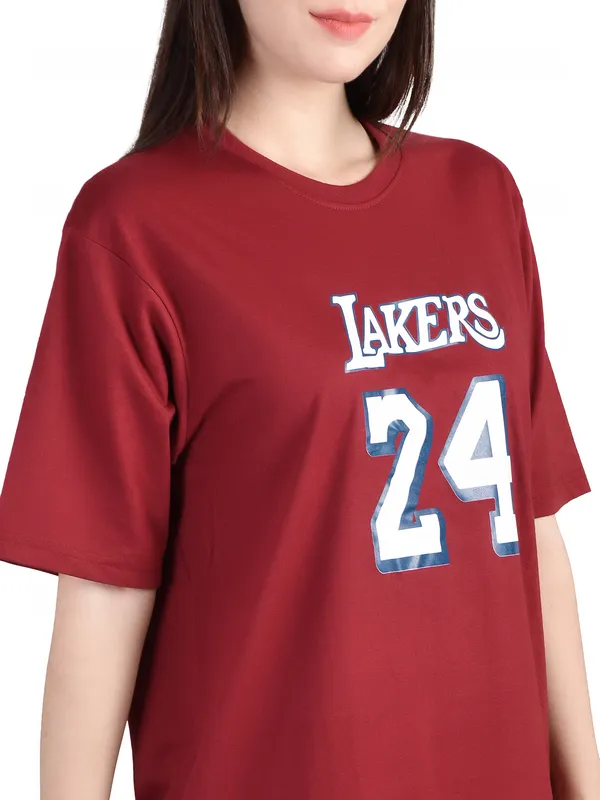 Maroon_Printed_Oversized_T-Shirt__For_Women