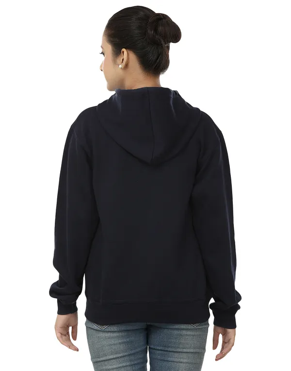 Navy_Blue_Stylish_Plain_Zipper__Hooded_Sweatshirt_For_Women