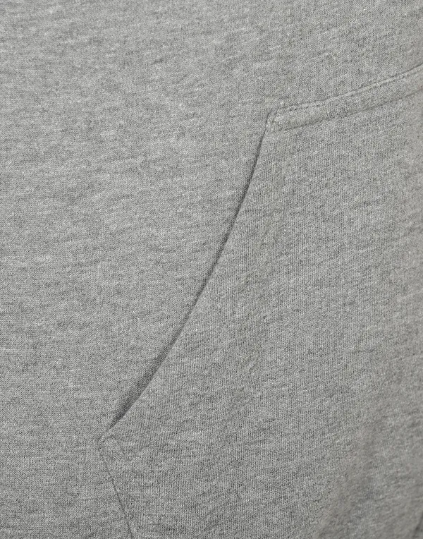 Grey_Stylish_Plain_Zipper_Hooded_Sweatshirt_For_Women
