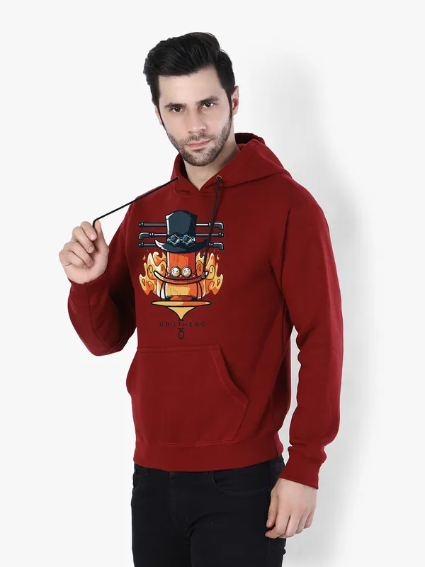 Maroon_Stylish_Anime_Printed_Hoodie_For_Men