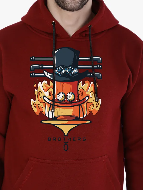 Maroon_Stylish_Anime_Printed_Hoodie_For_Men