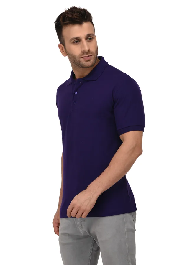 Purple_Plain_Polo_Neck_T-Shirt_For_Men