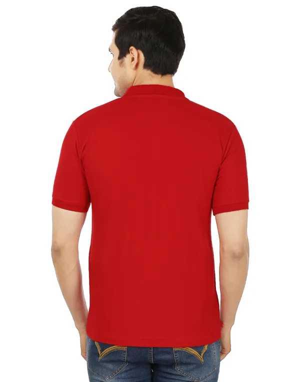 Red_Plain_Polo_Neck_T-Shirt_For_Men