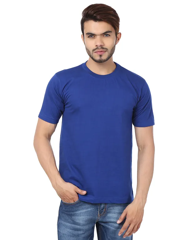 Royal_Blue_Plain_Royal_Round_Neck_T-Shirt_For_Men
