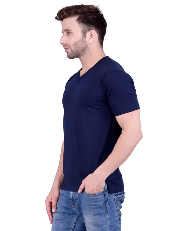 Navy_Blue_Plain_V-Neck_T-Shirt_For_Men