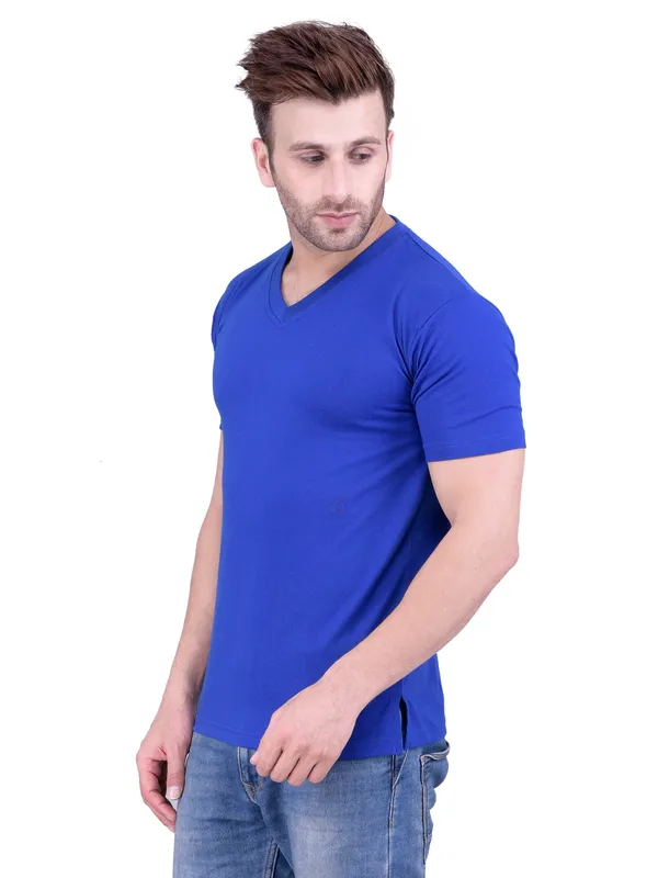 Royal_Blue_Plain_Royal_V-Neck_T-Shirt_For_Men
