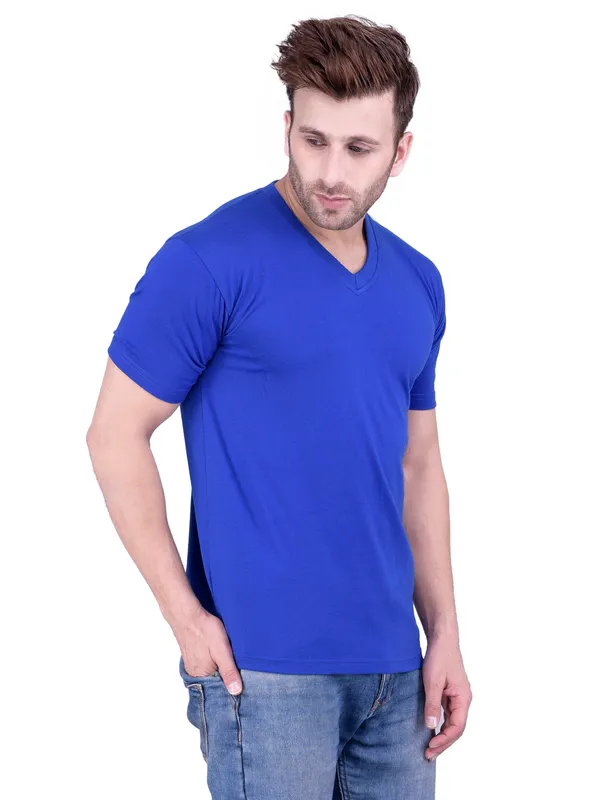 Royal_Blue_Plain_Royal_V-Neck_T-Shirt_For_Men