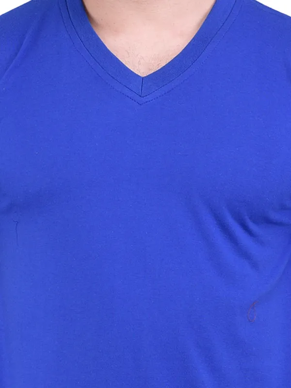 Royal_Blue_Plain_Royal_V-Neck_T-Shirt_For_Men