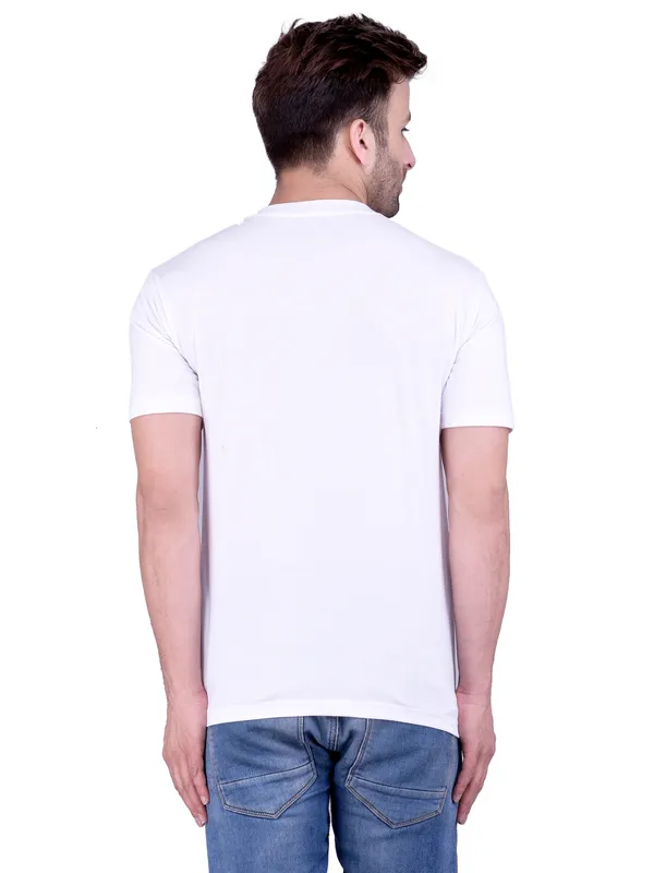White_Plain_V-Neck_T-Shirt_For_Men
