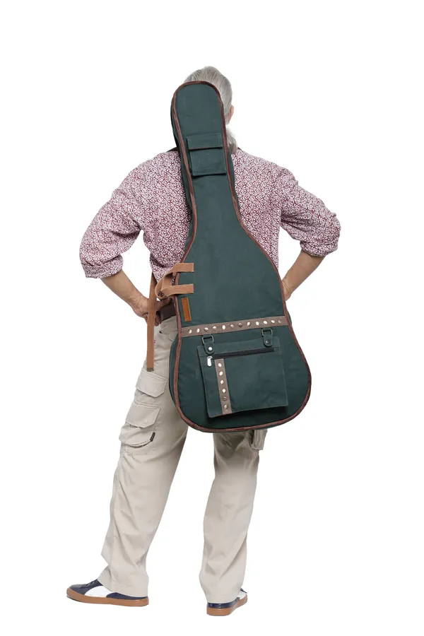 Blue_Unisex_Padded_Guitar_Bag_|_Canvas_Zipper_With_Back_Strap