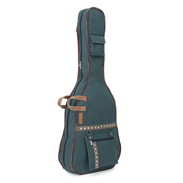 Blue_Unisex_Padded_Guitar_Bag_|_Canvas_Zipper_With_Back_Strap