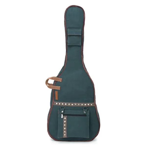 Blue_Unisex_Padded_Guitar_Bag_|_Canvas_Zipper_With_Back_Strap