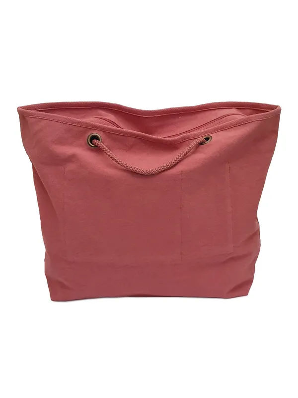 Pink_Women_Tote_Bag_|_Canvas_Zipper_with_Shoulder_Strap