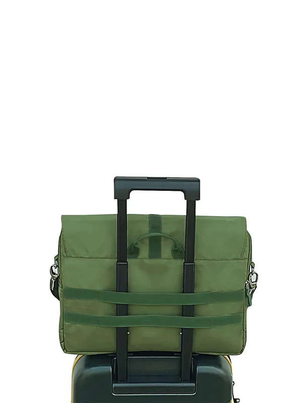 Green_Unisex_Laptop_Messenger_Bag_|_Polyester_Zipper_with_Removable_Strap