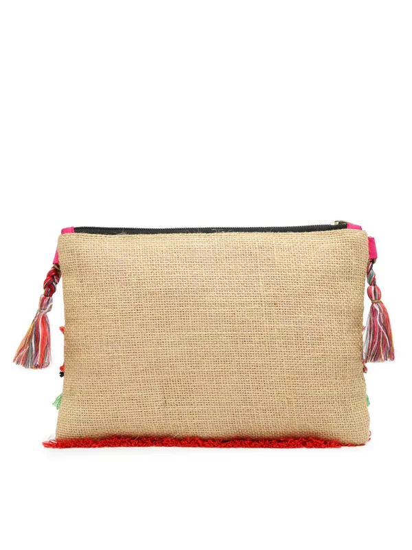 Multicolor_Women_Sling_Bag_|_Jute_Zipper_With_Shoulder_Strap
