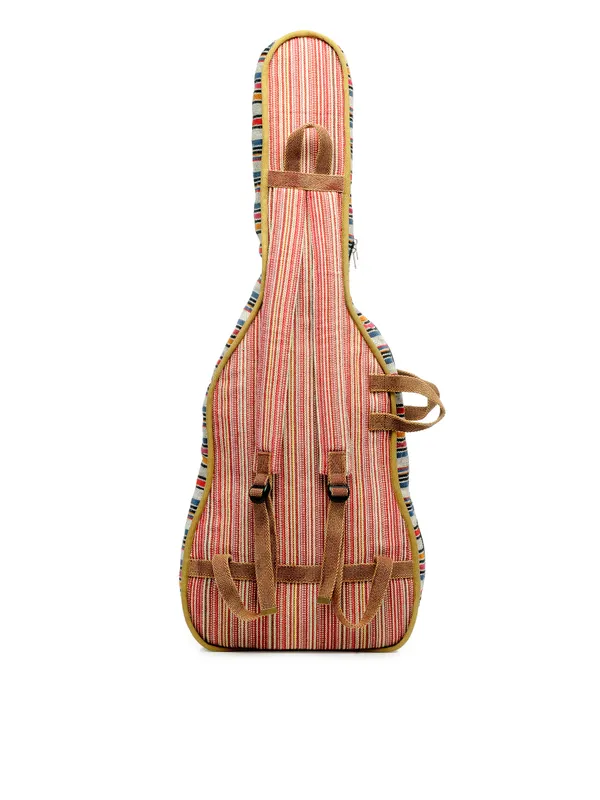 Multicolor_Unisex_Padded_Guitar_Bag_|_Handloom_Cotton_Zipper_with_Back_Strap
