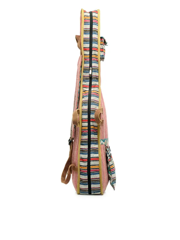 Multicolor_Unisex_Padded_Guitar_Bag_|_Handloom_Cotton_Zipper_with_Back_Strap