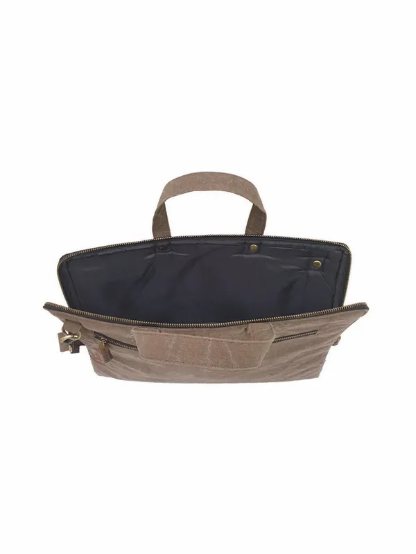 Brown_Unisex_Laptop_Sling_Bag_|_Canvas_Zipper_With_Removable_Strap