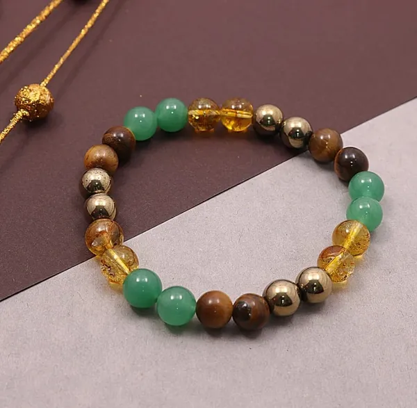 Money_Magnet_Bracelet/_Dhan_Yog_Bracelet_8_mm__|_Attracts_Wealth_&_Financial_Prosperity_|_Pyrite,_Citrine,_&_Aventurine_bracelet__for_Men_&_Women_|_Certificate_of_Authenticity