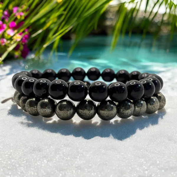 Pyrite_and_Black_Black_Tourmaline_Bracelet_Lab_Test_Certificate,_Crystal_Attracts_Business_Luck_Protective_Energy_Wealth_Finance