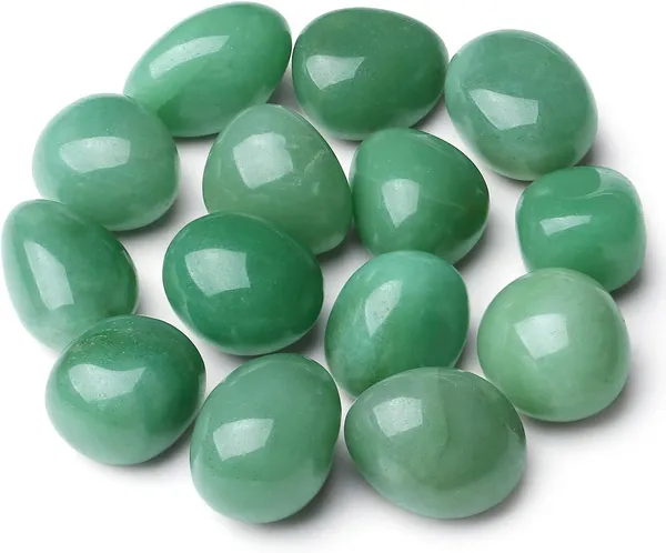 Natural_Energised_Tumble_Stone_Of_Rose_Quartz,_Citrine_Selenite,_Tiger_Eye,_Black_Obsidian_Used_For_Reiki_Healing,_Home_Decor,(Qty-_5_Nos.)_(Tumble_Stone,_Green_Aventurine)