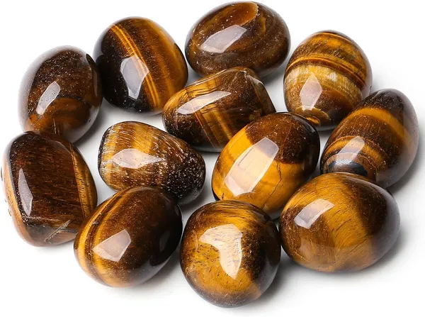 Natural_Energised_Tumble_Stone_Of_Rose_Quartz,_Citrine_Selenite,_Tiger_Eye,_Black_Obsidian_Used_For_Reiki_Healing,_Home_Decor,(Qty-_5_Nos.)_(Tumble_Stone,_Tiger_Eye)
