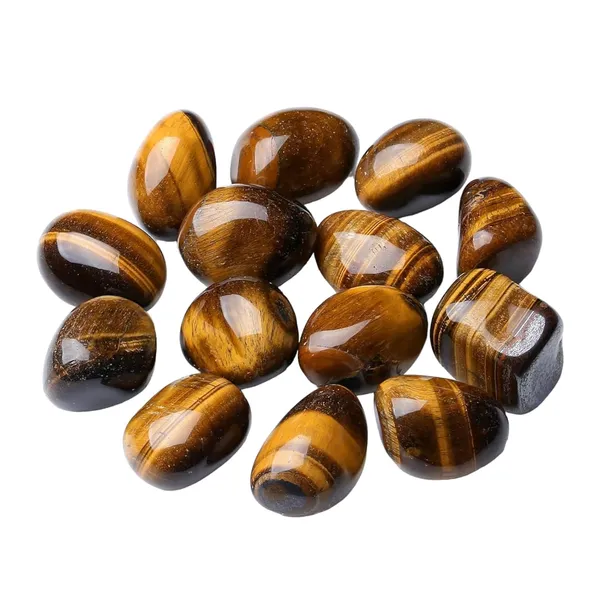Natural_Energised_Tumble_Stone_Of_Rose_Quartz,_Citrine_Selenite,_Tiger_Eye,_Black_Obsidian_Used_For_Reiki_Healing,_Home_Decor,(Qty-_5_Nos.)_(Tumble_Stone,_Tiger_Eye)