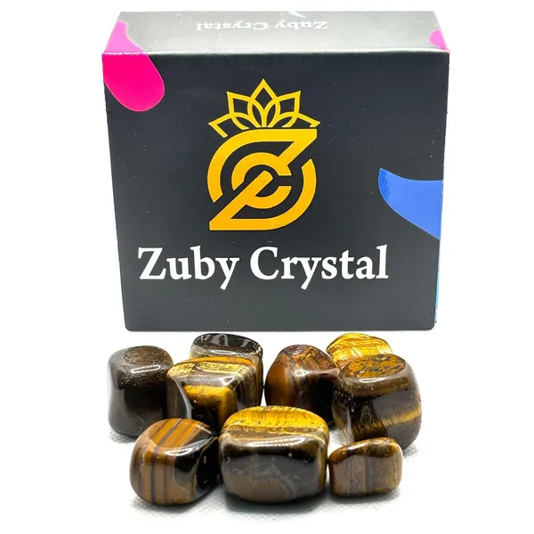 Natural_Energised_Tumble_Stone_Of_Rose_Quartz,_Citrine_Selenite,_Tiger_Eye,_Black_Obsidian_Used_For_Reiki_Healing,_Home_Decor,(Qty-_5_Nos.)_(Tumble_Stone,_Tiger_Eye)