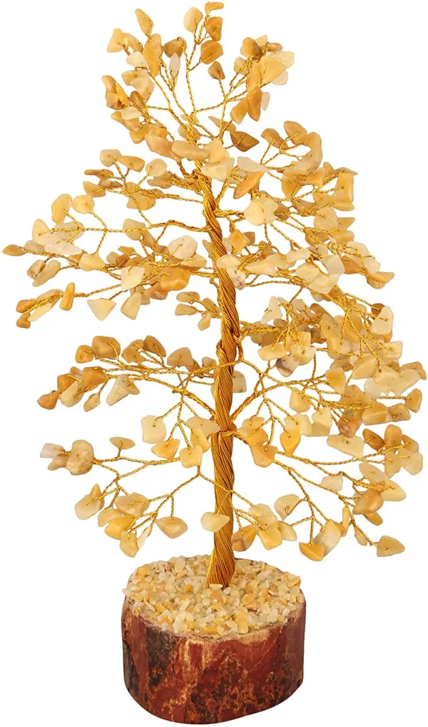 Seven_Chakra_Crystal_Feng_Shui_Money_Bonsai_Tree_For_Positivity_Home_Decoration,Table_Decor_300_Beads._(Citrine)