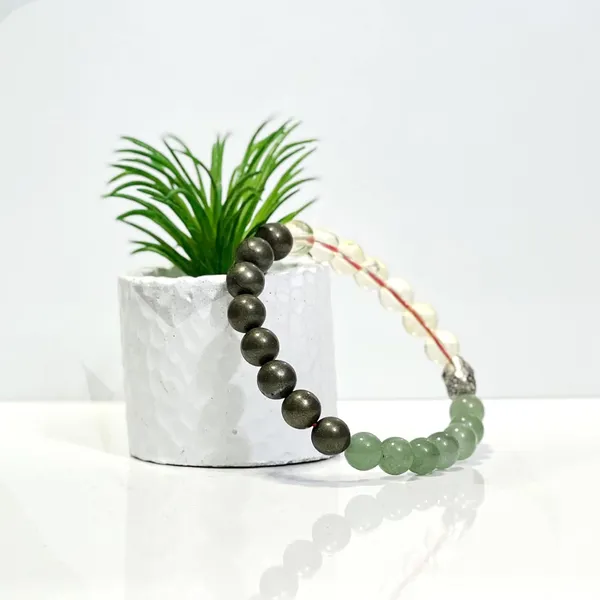 Wealth_Creation_And_Business_Luck_Bracelet_Made_With_Green_Aventurine,_Pyrite_And_Citrine.