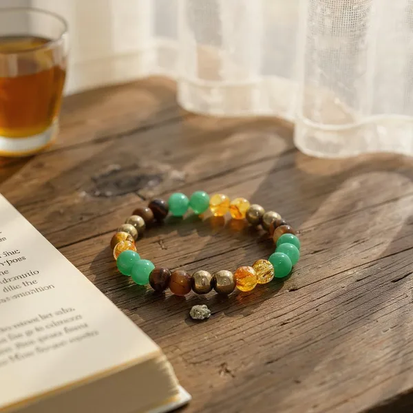 Money_Magnet_Bracelet/_Dhan_Yog_Bracelet_8_mm__|_Attracts_Wealth_&_Financial_Prosperity_|_Pyrite,_Citrine,_&_Aventurine_bracelet__for_Men_&_Women_|_Certificate_of_Authenticity