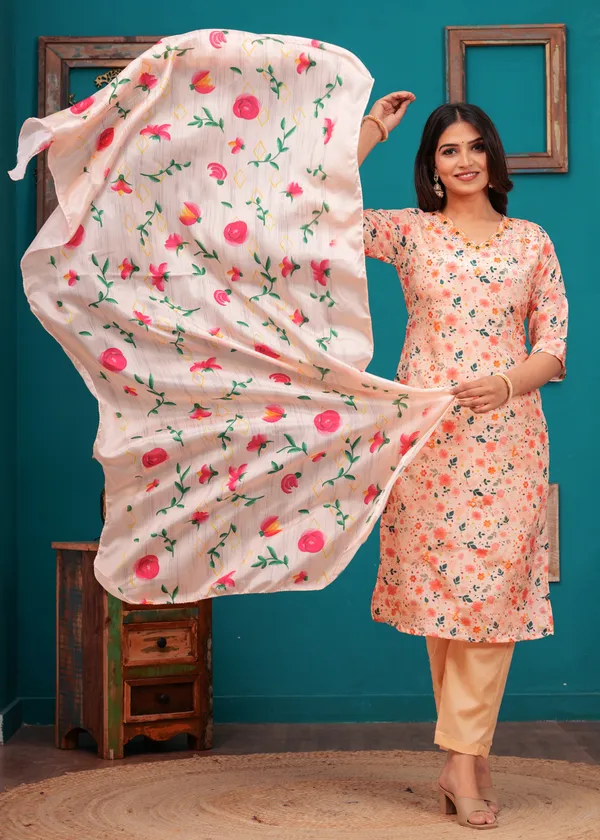 Pink_Chinon_V_Neck_3/4Th_Sleeves_Floral_Digital_Printed_Straight_Kurta,_Pant_Set_With_Dupatta_For_Women_&_Girls_new