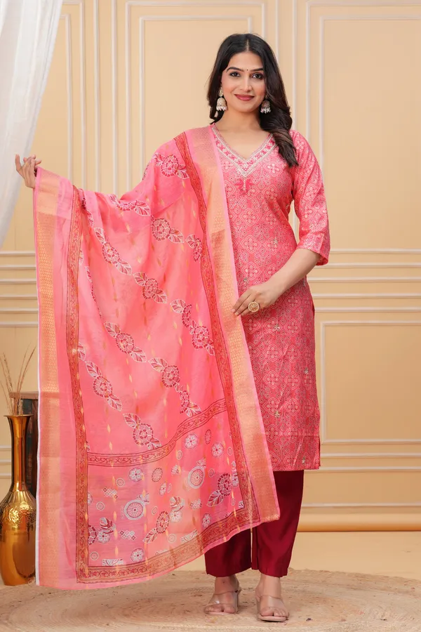 Ruby_Pink_Ethnic_Kurta_Set_with_Embroidered_Organza_Dupatta_new