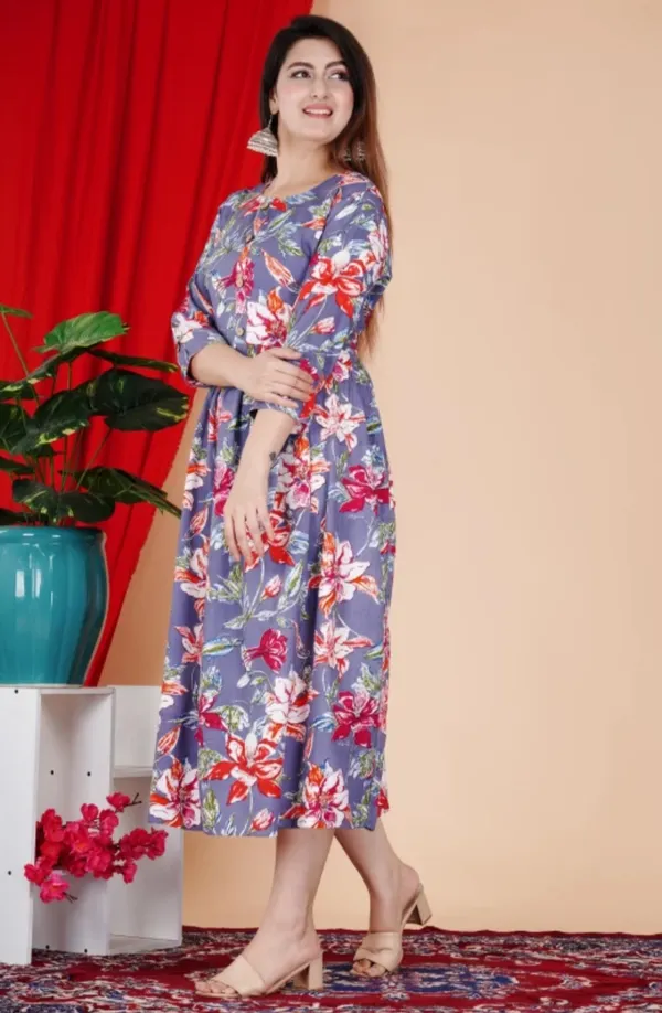 Women_Floral_Printed_Blue_Western_Dress