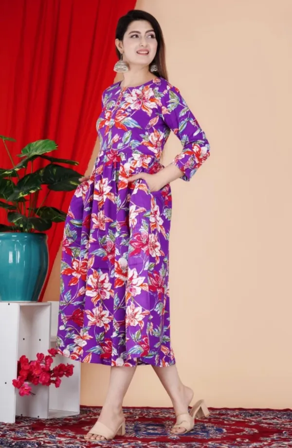 Women_Floral_Printed_Purple_Western_Dress