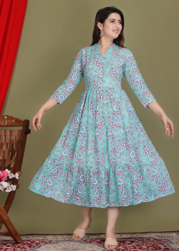 Women_Floral_Print_Viscose_Rayon_Sky_Blue_Anarkali_Kurta