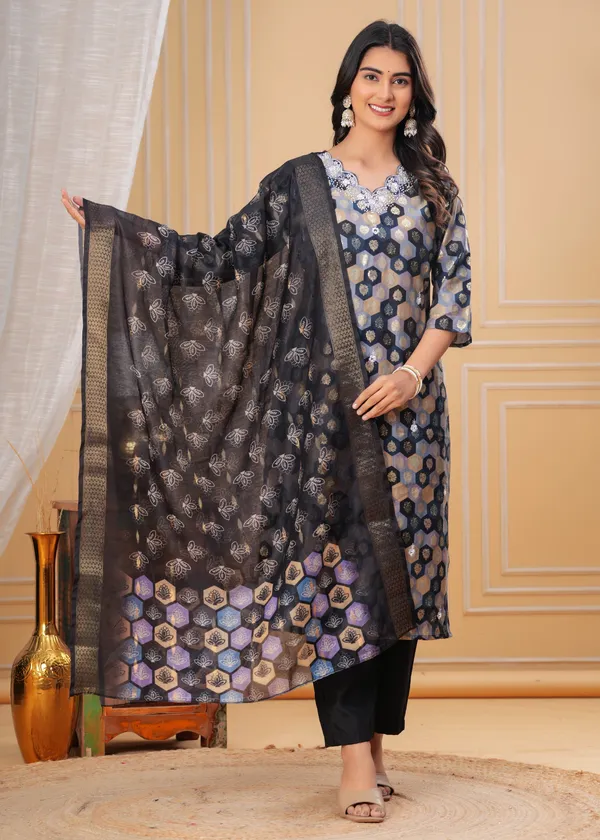 Black_Digital_Printed_Kurta_Pant_Set_with_Dupatta_new