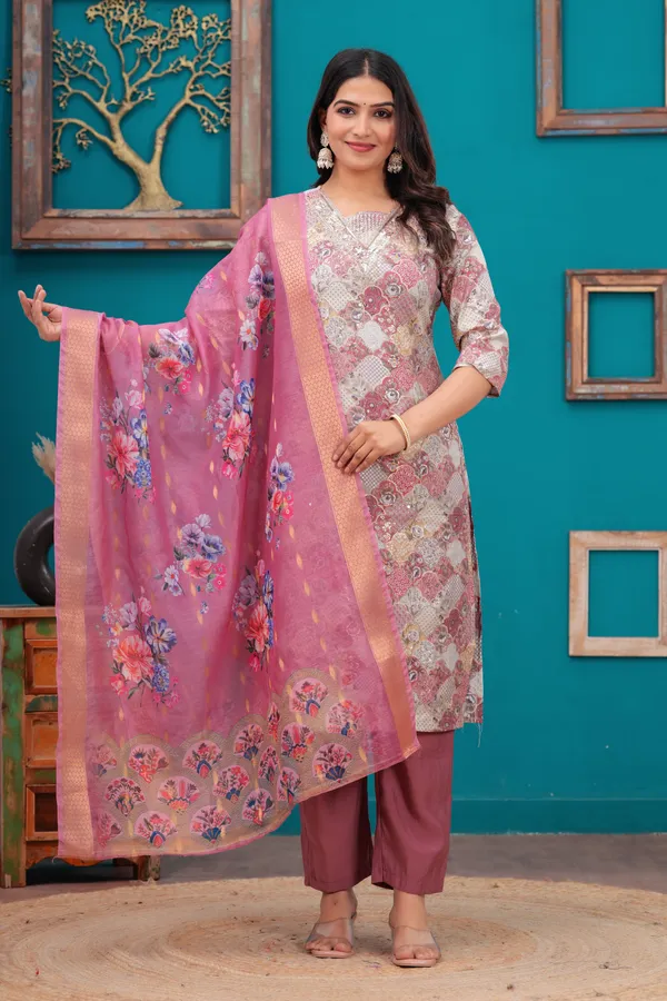 Plum_Elegance_Floral_Kurta_Set_with_Organza_Dupatta_new