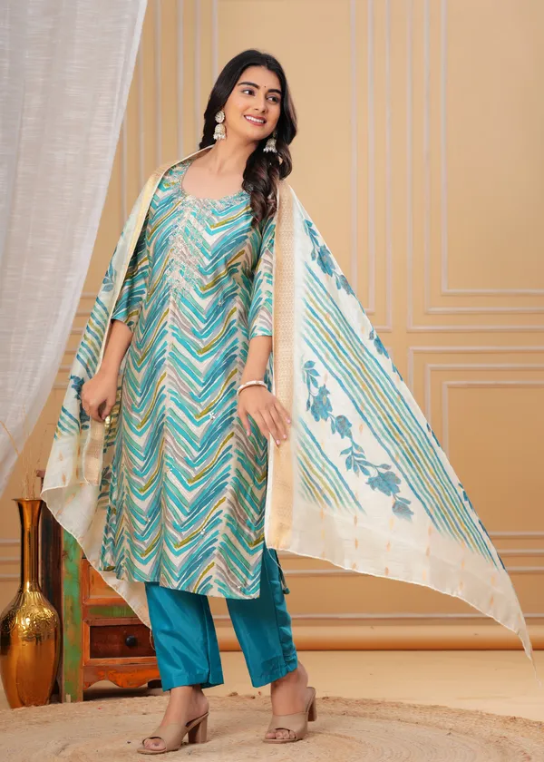 Aqua_Blue_Digital_Print_Kurta_Set_with_Floral_Dupatta_new