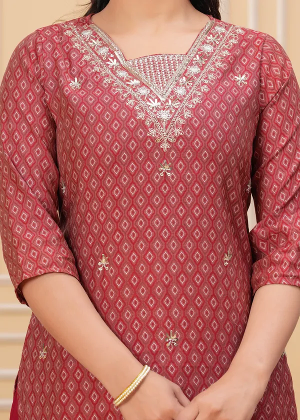 Graceful_Maroon_Bandhani_Kurta_Set_with_Embellished_Neckline_new