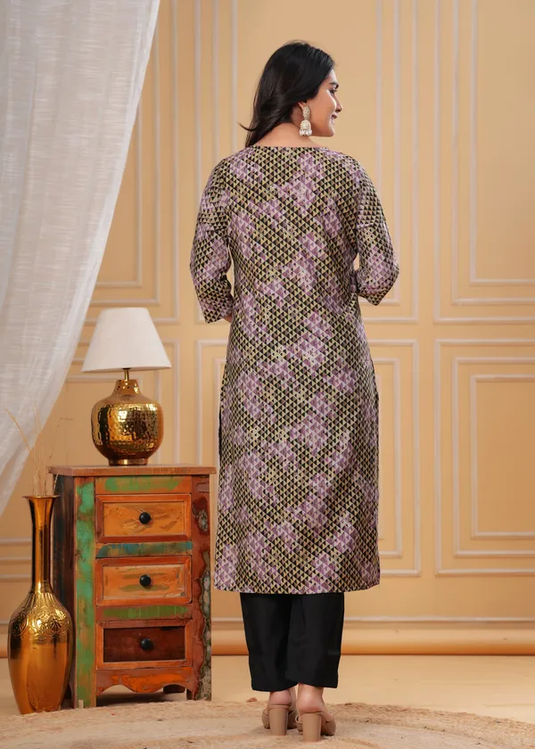 Black_&_Gold_Geometric_Print_Kurta_Set_with_Embellished_Dupatta_(Design2)