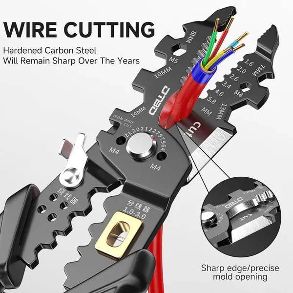 Multicolor_25-In-1_Multifunction_Wire_Strippers_Electeical,_8_Inch_Wire_Crimping_Tool,_Wire_Cutter