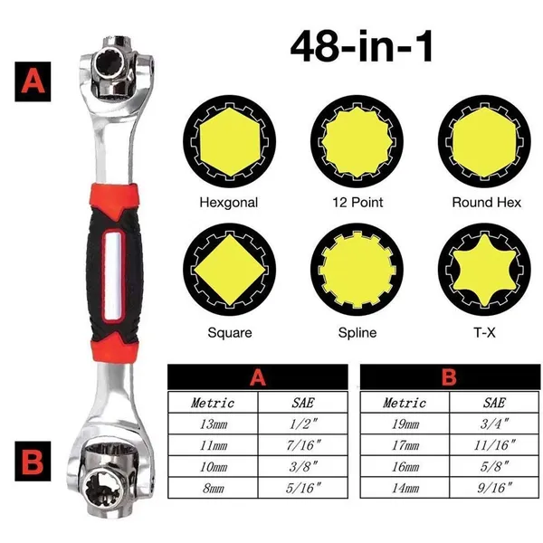 Multicolor_2-In-1_Tiger_Wrench_Tools_Socket_Works_With_Spline_Bolts_Torx_360_Degree_6-Point_Universal_Furniture_Car_Repair_Hand_Tool(48-Tools)