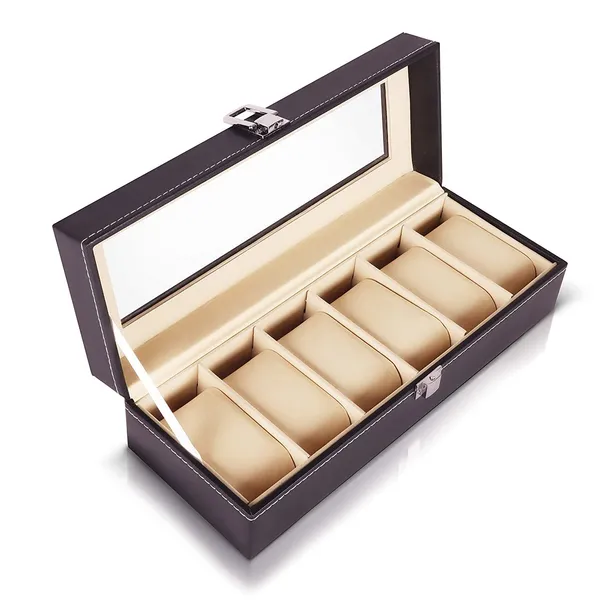 Multicolor_Watch_Box_Organizer_6_Slot_Watch_Storage_Holder_And_Display_Collection_Box_With_Transparent_Glass