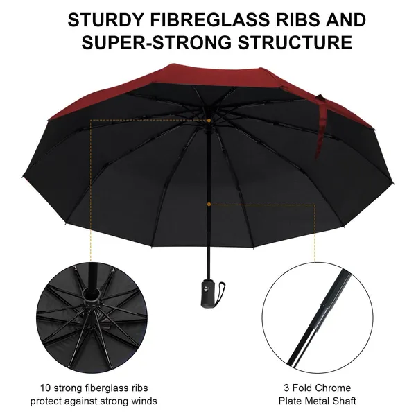Multicolor_Umbrella_Automatic_Open_Travel_Umbrella_With_Wind_Vent,Umbrella_Big_Size_For_Men