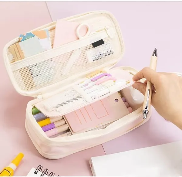 Baby_Pink__Colorful_Large_Storage_Pencil_Pen_Case_Bag_With_Zipper_Big_Capacity_Makeup_Pouch_Cosmetics_Organizer