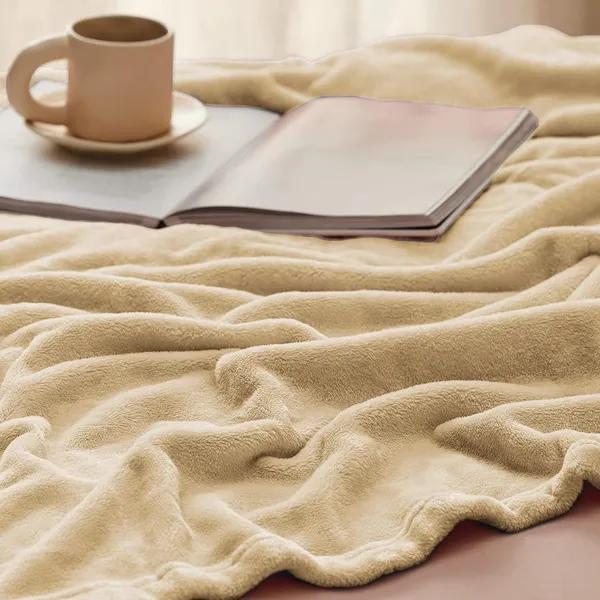 Brown_Premium_Plush_Summer_Double_Bed_Dohar/Ac_Blanket_|_200_Gsm_Reversible_Lightweight_Cozy